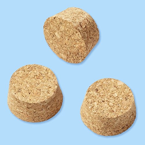 6 Pz Tappo Di Sughero Per Provetta 30 Mm X 100 Mm, 30 Mm X 150 Mm