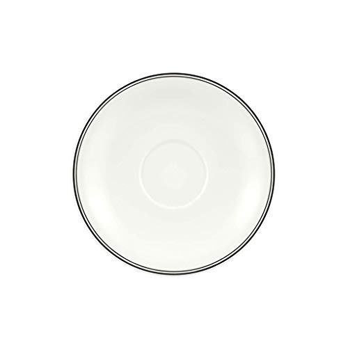 Villeroy & Boch Charm & Breakfast Design Naif Piattino Per Tazza Da Caffellatte, 20 Cm, Porcellana Premium, Bianco