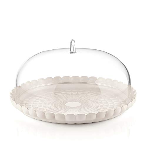 Guzzini - Tiffany, Set Tortiera - Bianco Latte, Ø 36 X H14 Cm - 199500156