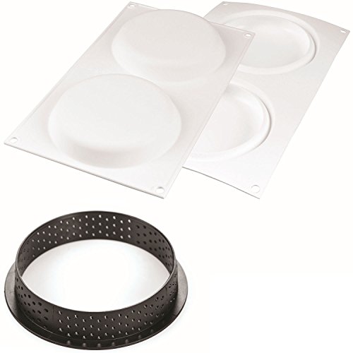 Silikomart Kit Tarte Ring - Set Stampo In Silicone Ë150 Mm + 2 Anelli
