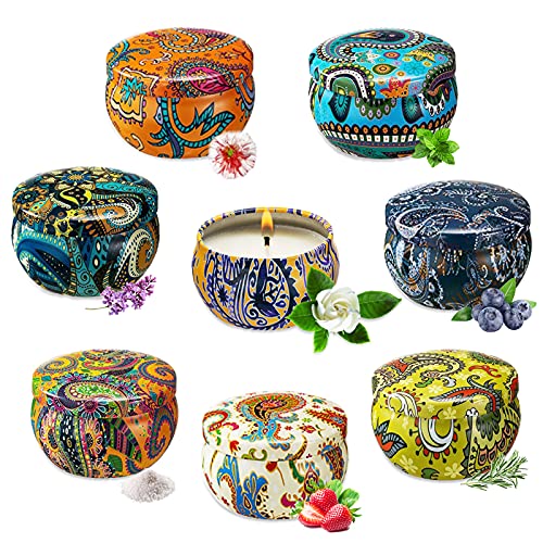 Candele Profumate,100% Cera Di Soia Naturale Candele Aromaterapia Adatte,Per La Decorazione Di Aromaterapia La Festa Nuziale Bagno Yoga Natale Complea