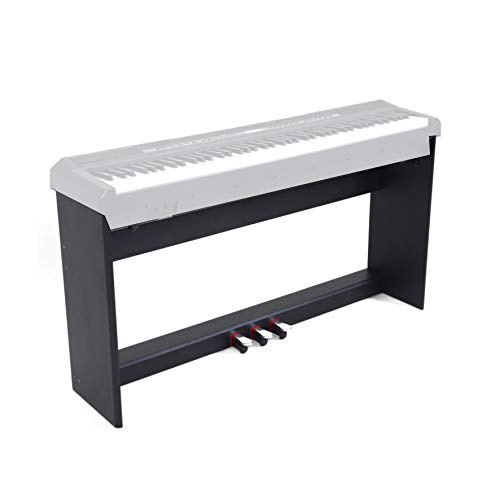 Fbt E-Chord Ws10 Blk - Supporto Stand In Legno Per Pianoforte Fbt E-Chord Sp10 Con Pedaliera A 3 Leve, Nero