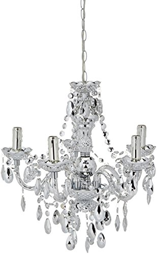 Reality Leuchten Reality R1107-06 Lampadario, 40 W, Cromo, 52 Cm