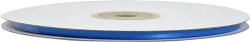 Nastro Doppio Raso Blu Bluette 6 Mm X 50 Metri