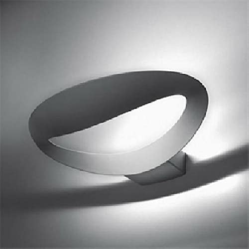 Artemide- Mesmeri Lampada Da Parete Led. Lampada Da Parete Di Alta Qualità In Alluminio Fuso In Bianco. Fatto In Italia