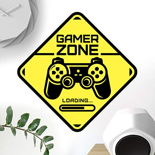 Gamer Zone Porta Segno Adesivo Parete Arte Camera Da Letto Ragazzi Camera Da Letto Decorazione Gioco Adesivi Carta Da Parati Adesivi Ragazzo Gioco Vin
