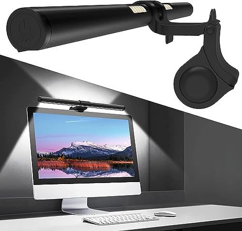 Oowolf Lampada Per Schermo Led 41Cm, Lampada Da Scrivania Usb Con Controllo Touch, 3 Temperature Di Colore E Luminosità Regolabile, Luce Da Lavoro Con