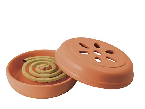 Home Porta Bugsy In Terracotta Con 10 Spirali In Citronella, Beige, 17Cm