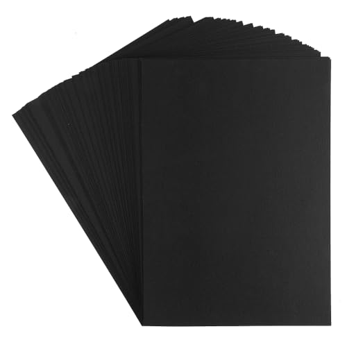 Cartoncino Colorato, Cartoncino Fotografico, Formato Din A4, 220 G/M², 100 Pezzi, Colore Nero