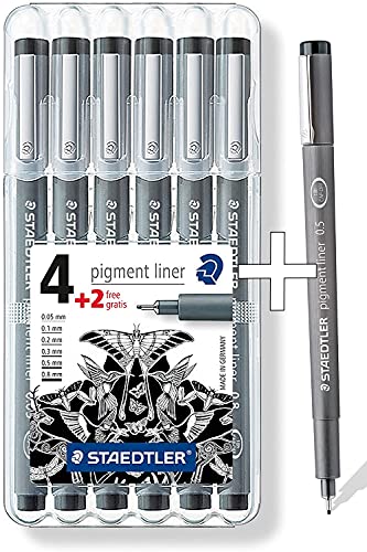 Staedtler, Pigment Liner, Fineliner, Set Con Scatola