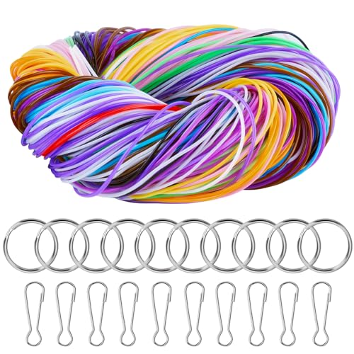 Vorhot 200 Pezzi Fili Per Scooby Doo 20 Colori, Con Portachiavi E Gancio, Tutti I Colori, Kit Per Creare Braccialetti, Collane