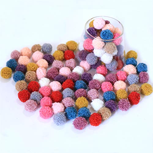 Dahi 120 Pompon Colorati 1.5 Cm Decorativo Pom Poms Craft Per L'Artigianato Decorazione Fai Da Te