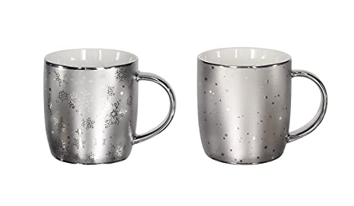 Tognana All Silver Set 2 Mug Bombati