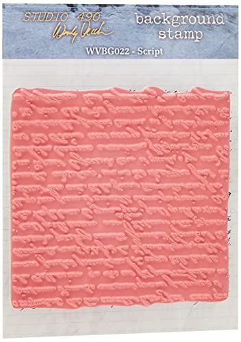 Stampers Anonymous Wendy Vecchi-Timbro In Gomma Con Scritta, 12,7 X 12,7 Cm, Acrilica, Script, 5 X 5 Inches