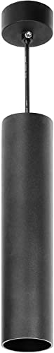 Adviti Barbra Plr Gu10 Lampada Sospesa Max 35W Ip20 Rotonda Alluminio (Nero)