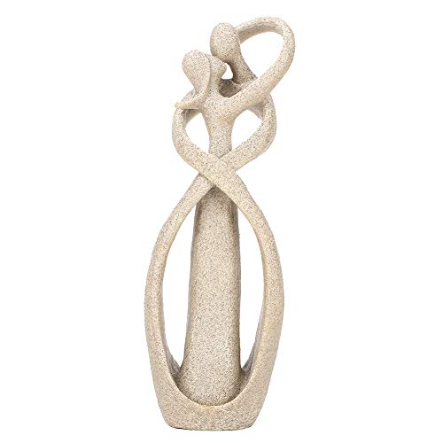 Statua Scultura Di Coppia Di Amanti Del Bacio Di Arenaria Fatta A Mano, Statuina Scolpita Artigianato Artistico, Decorazione