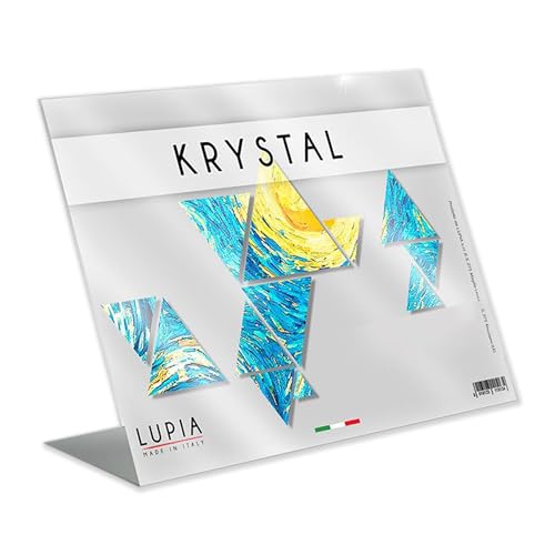 Lupia - Portadocumenti In Plexiglass Krystal |15X20 Cm Orizzontale Da Tavolo | Spessore 1,3 Mm | Ideale Per Menù, Listini E Pubblicità | Acrilico, Rea