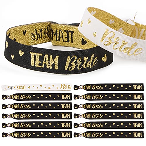 Betessin 12 Pz Addio Al Nubilato Gadget Braccialetti Per Addio Al Nubilato Team Bride Braccialetti Decorazione Per Addio Al Nubilato Sposa Bomboniera