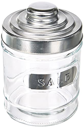 Excelsa Trix Set 3 Barattoli: Sale, Caffè E Zucchero, Vetro, Alluminio, Capacità: 0,72 Litri