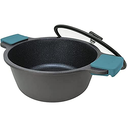 Arcos Serie Thera | Pentola Antiaderente 32 Cm E 9,3L | Alluminio Fuso | Adatto Qualsiasi Cucina | Manici Di Silicone | Sistema Risparmio Energetico |