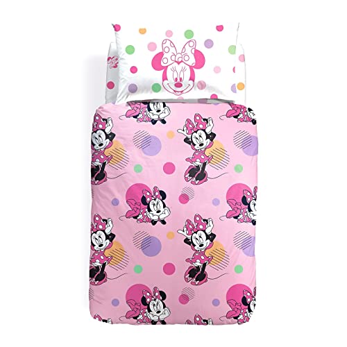 Disney - Completo-Copripiumino Minnie Allegra Ragazza Singolo