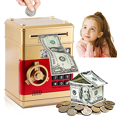 Yunyoda Salvadanaio Elettronico Per Bambini Salvadanaio Digitale Con Password Grande Banca Di Sicurezza Macchina Banca Automatica Per Bambini