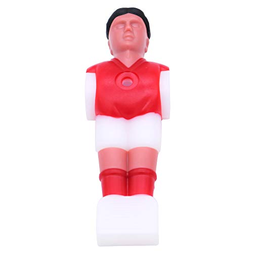Pofet 12Pcs Table Soccer Football Man Guy Player - Foosball Accessories Players Tournament Replacement Parts Red