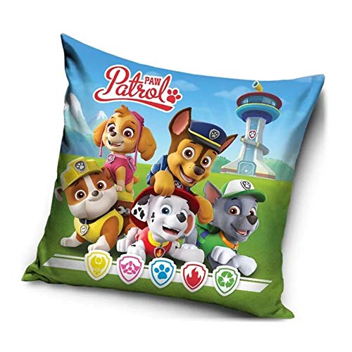 Carbotex Federa Per Cuscino, Compatibile Con Pat Patrol 40 X 40 Cm, Motivo: Paw Patrol