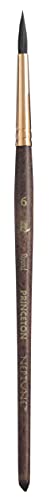Princeton Artist Brush Neptune, Pennelli Per Acquerello Serie 4750, Peli Sintetici In Simil Scoiattolo, Round, Size 6 Round