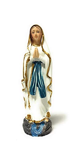 Le Stelle Statua Madonna Di Lourdes Resina Cm. 13