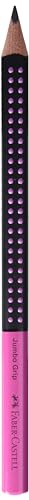 Faber-Castell 511911 - Matita Jumbo Grip Two Tone, Durezza Hb, Colore: Nero/Rosa