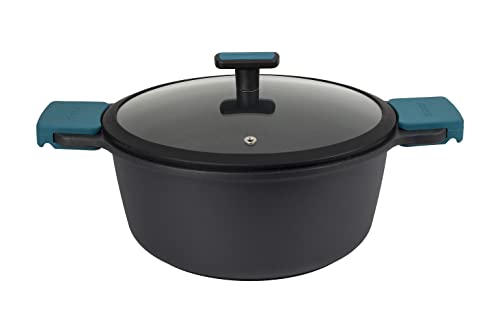 Arcos Serie Thera | Pentola Antiaderente 28 Cm E 6,6L | Alluminio Fuso | Adatto Qualsiasi Cucina | Manici Di Silicone | Sistema Risparmio Energetico |