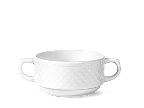 H&H 4373866 Tazza Da Brodo Afrodite, Porcellana, Bianco, 300 Cc, Porcelain