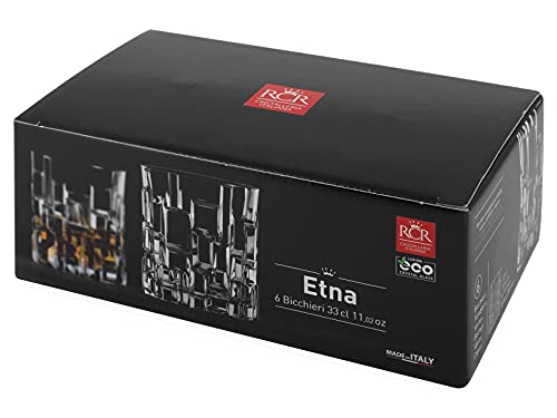 Rcr (Rcr0O) 274399 Rcr Etna Set 6 Bicchieri Dof, Vetro, 33Cl