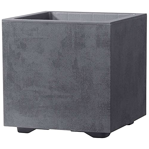 Deroma Vaso Cubo Millenium Antracite 25X25X25 Cm