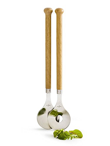 Sagaform 5017605 Serving Utensils - Posate Da Insalata In Acciaio Inox, 31 X 5,8 Cm, Colore: Marrone