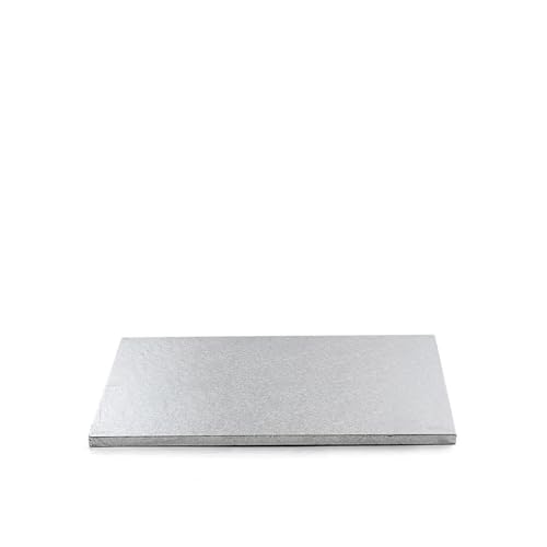 Decora 0931221 Cakeboard Silver 30 X 40 X H 1,2 Cm, Paper, Argento, 30 X 40 X 1,2 Cm