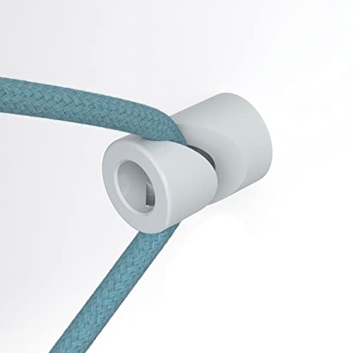 Creative Cables - Decentratore, Gancio A 'V' A Soffitto O Parete Per Cavo Elettrico Tessile - Bianco