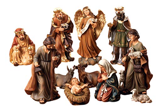 Paben Presepe Completo Natività 11 Personaggi Cm. 20 In Resina By