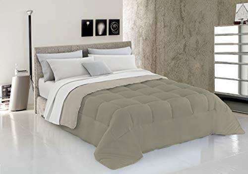Italian Bed Linen Datex Piumino Invernale Tortora/Panna, 1 Piazza E Mezza