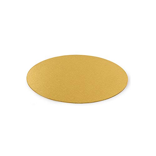 0931323 Decora - Cake Board Sottile Gold Ø 22 Cm X H 3 Mm 9 Inch