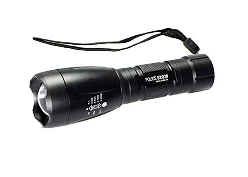 Vetrineinrete® Torcia Led Ricaricabile Tattica Ad Alta Potenza Con Zoom Attacco Fucile E Controllo Remoto Pila Militare Per Caccia Campeggio Ciclismo
