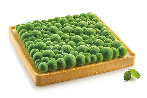 Silikomart Kit Tarte Ring Bubble 200 X 200 Stampo In Silicone Con Quadrato Microforato Per Crostata
