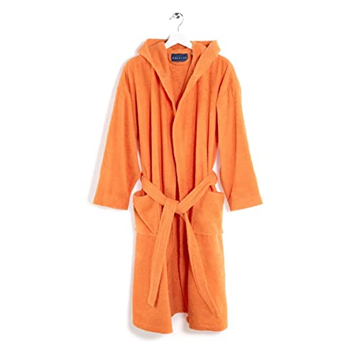 Caleffi - Accappatoio Minorca Unisex Per Bambini 10-12 Anni | Massima Assorbenza | Cotone 100% Di Alta Qualità | Pratico Per Ogni Occasione | Cappucci