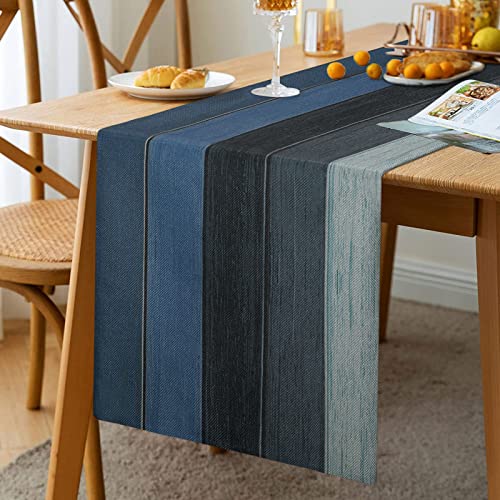 Runner Autunnale Runner Da Tavola Moderno Runner Blu Navy Runner Da Tavola Vintage 33 X 183 Cm Runner Moderno Decorazioni Per Tovaglie Lavabili Runner
