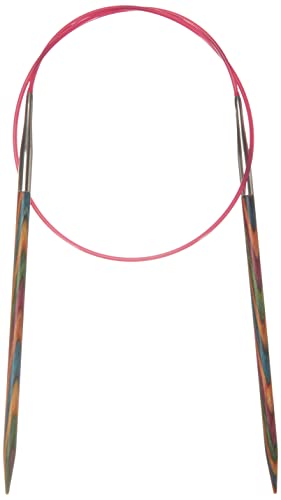 Knitpro Symfonie - Ferri Da Maglia Circolari E Fissi In Legno, 60 Cm 4.5Mm