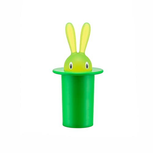 Alessi Magic Bunny Portastuzzicadenti In Resina Termoplastica, Verde, 7.6 X 7.6 X 15.2 Cm