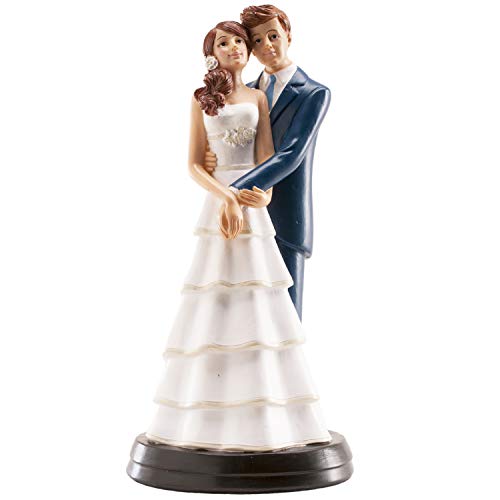 Dekora - Decorazione Per Torte Di Matrimonio - Figura Di Sposi Laura E Alvaro 18 Cm