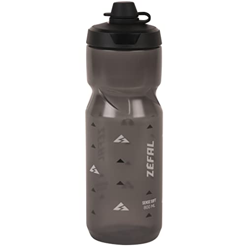 Zefal Sense Soft 80 No Mud - Borraccia Bici E Mtb Con Protezione Della Tettarella - Senza Bpa - Borraccia Sportiva E Ciclismo Inodore E Leggera- 800Ml
