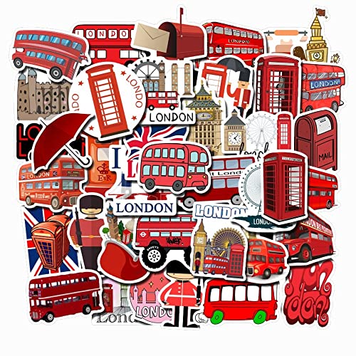 Londra Adesivi Bus Rosso London Adesivi Adesivi Da Viaggio Adesivo Vsco Per Valigie Quaderni Mac Laptop Adesivi Bandiere Uk Inghilterra Red Bus